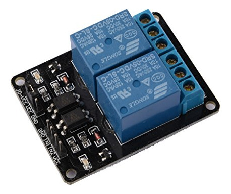Módulo De Relé Daoki, 5 Unidades, 2 Canales, Dc, 5 V, Con Op