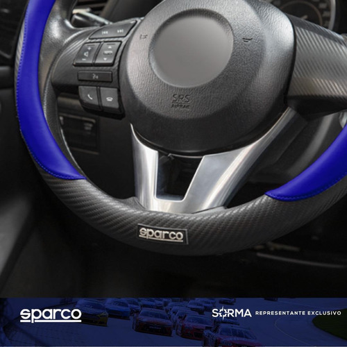 Imagen 4 de 10 de Funda Cubre Volante Sparco Pvc Universal