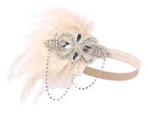Comprar Diadema De Plumas Estilo Vintage Tocado De Plumas Para