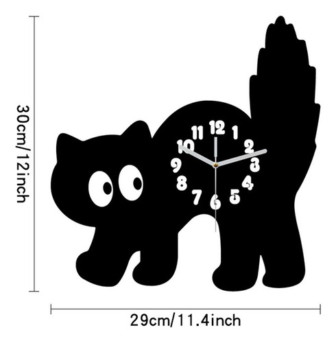 Relógio De Parede De Gato Relógio Pendurado Ornamento