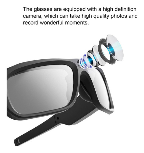 Gafas De Cámara De Grabación De Video Hd, Gafas De Sol Intel