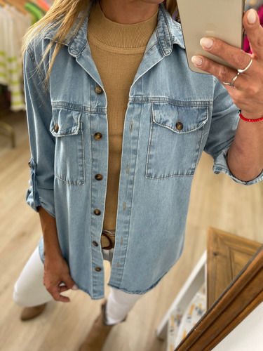Camisa De Jean Mujer The Big Shop