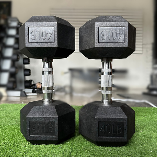 Par De Mancuernas Hexagonales 40 Lbs