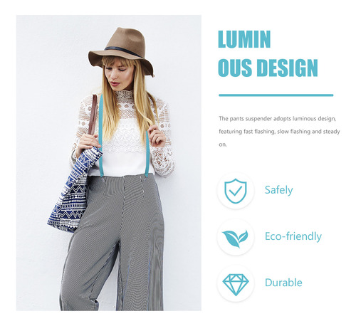 Correa De Pantalón Ajustable Luminous Stirer Con Clips Para