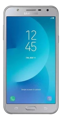 Samsung Galaxy J7 Neo Plata Refabricado Pantalla Fantasma (Reacondicionado)