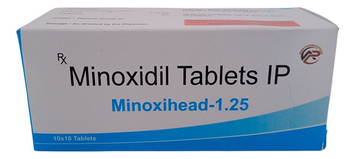 Minoxidil 1mg 100 Tabletas Minoxihead