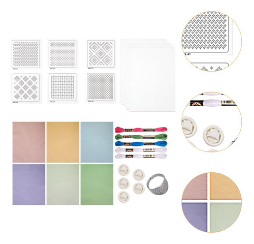 Kit De Set De Material De Hilo De Agua Bordado Soluble En A