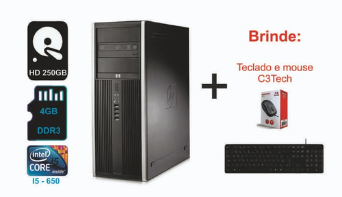 Cpu Hp Elite - Intel Core I5 - 4gb Ddr3 - 250gb Hd