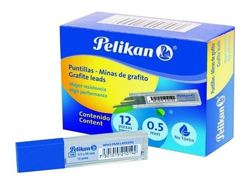 Puntillas Pelikan 3032000 0.5mm Paquete C12 Tubos /v