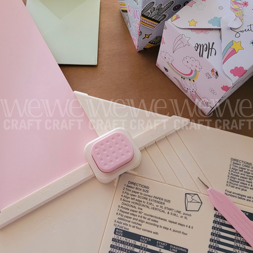 Tablero Creador De Sobres Y Cajas Con Perforadora Inlcuida