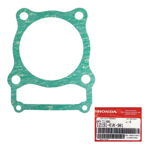 Imagem 1 de 2 de Junta Cilindro Xre 300 Todos Os Anos Original Honda