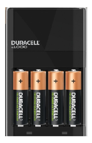 4 Piezas AA Duracell recargable con cargador (Carga AA y AAA)