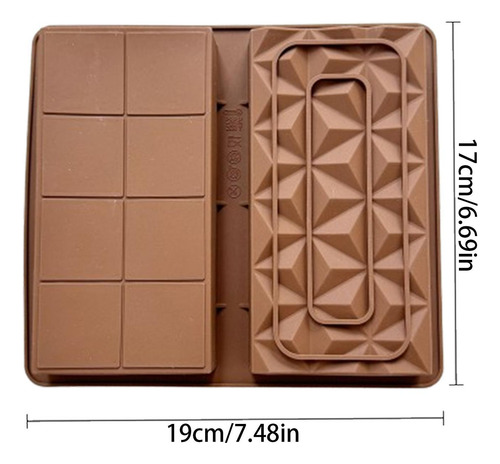 Molde De Silicona Para Barra De Chocolate Moldes Profundos P