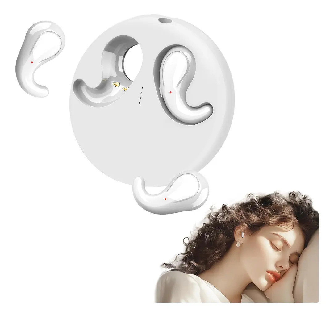 Fone Ouvido Sem Fio Bluetooth Eletro Mex J-60w, Compacto E Confortável, Graves Poderosos E Impactantes Bluetooth 6.0, 30h De Reprodução Resistência, Corrida, Sono, Branco
