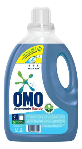 Omo Detergente Liquido 3 Litros Concentrado Diluir Lavado 3l