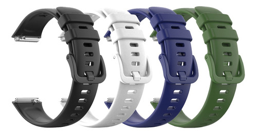 4 Correas De Reloj Para Smartwatch Huawei Band 7 Silicona