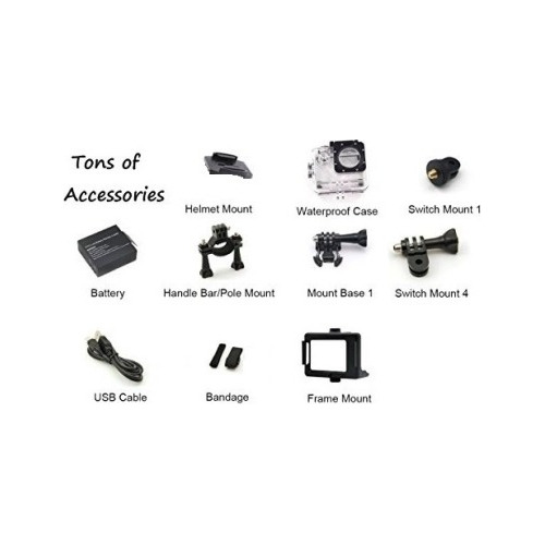 Camara Deportiva Acction 4k Ultra Hd Wifi Hdmi Sumergible