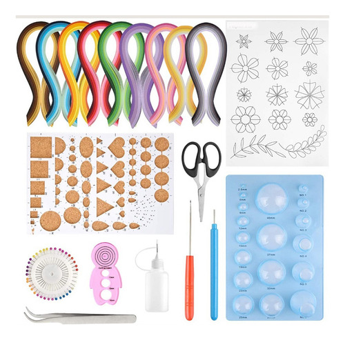 Kits De Papel Quilling 45 Núcleos 900 Tiras Quilling Art Pap