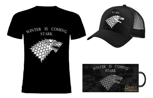 Game Of Thrones Combo Mugs + Gorra + Camiseta