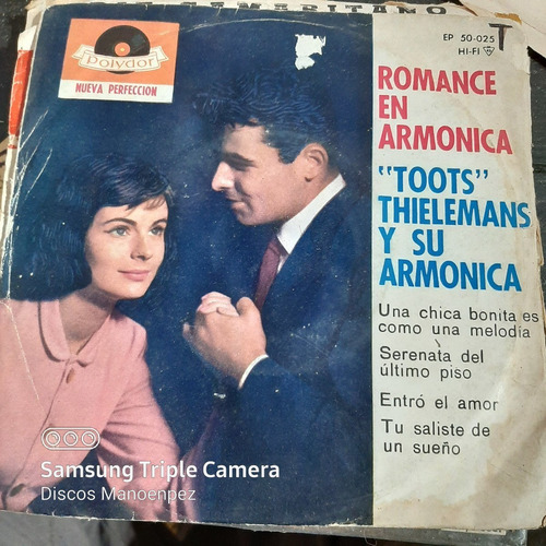 Simple Sobre Toots Thielemans Y Su Armonica Polydor C24