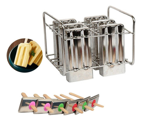 Soporte Para Paletas De Helado De Acero Inoxidable B