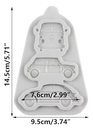 Moldes De Silicona Para Chocolate De Autos Y Autobuses - Dec