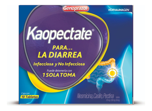 Kaopectate Anti-diarréico. Caja Con 10 Tabletas.