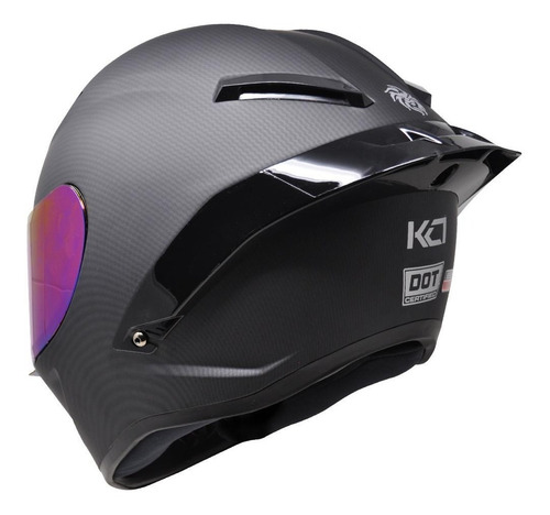 Casco Kov Kc1 Integral Negro Carbon Tipo Agv