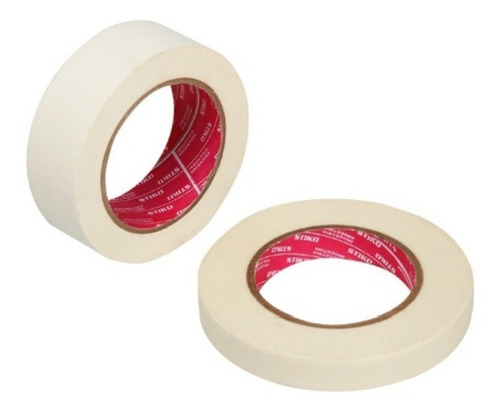 Imagen 5 de 5 de Cinta De Papel Enmascarar Pintor Stiko 18 Mm X 50 Metros