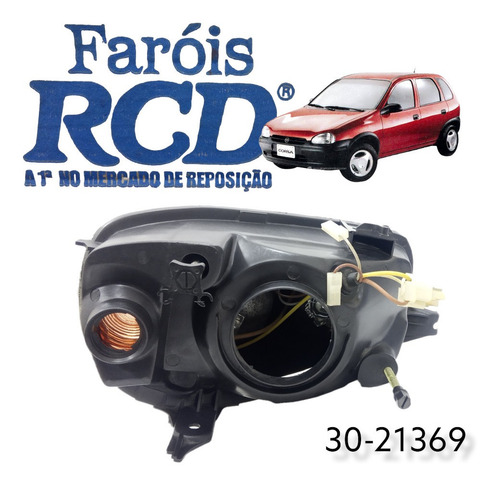 Faro Delantero Corsa 96-06 (2 Ojos Cromados) (derecho)