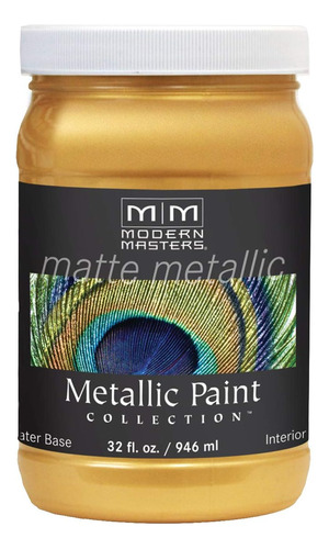 Mm658 Pintura Metalizada Mate, Fiebre Del Oro, Cuarto D...