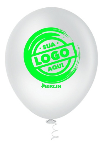 Imagem 5 de 8 de 100 Balão (bexiga) Personalizados Com Seu Logo N09 - 1 Lado