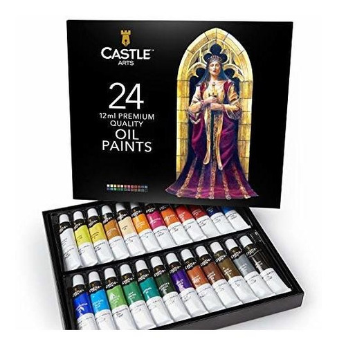 Juego De Pintura Al Óleo De Castle Art Supplies-24 Colores