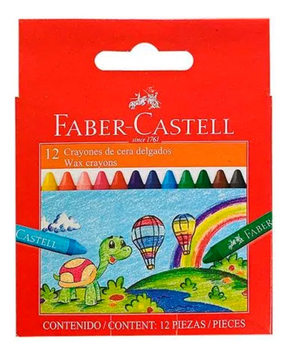 Crayones De Cera Faber Castell Finos X12 Unidades