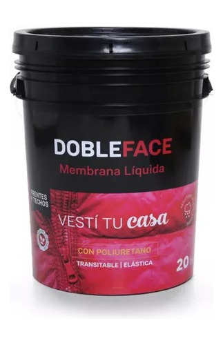 Membrana Líquida Doble Face X 20 Lts Gris Dimension Color P