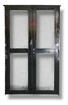 Comprar Puerta Reja Malla Reforzada Pesada Dos Cerraduras 150x200