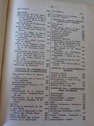Libro Hidrografía, Escuela Naval, 1950 (Usado)