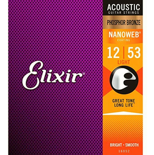 Elixir Cuerdas Para Guitarra Acústica De Bronce Fosforado