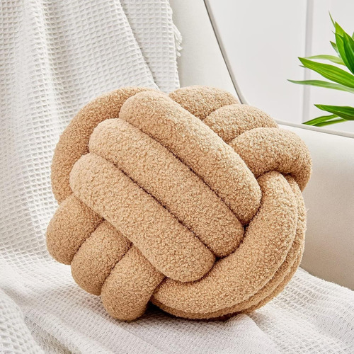 Bola De Almohada Anudada Redonda De Felpa 28 Cm