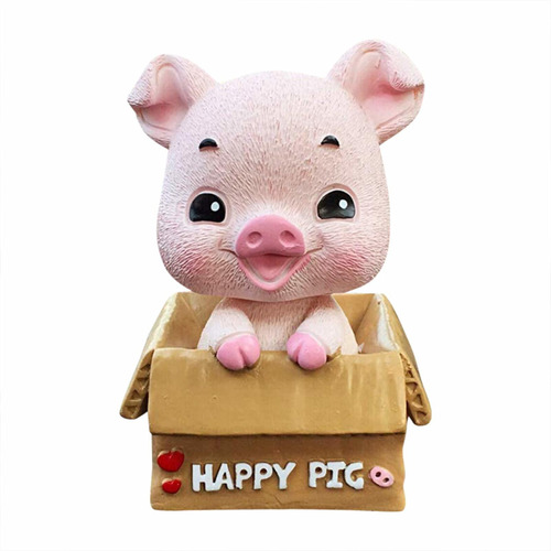 Uzhopm Cute Pig Car Tablero Decoration Car Interior Ornament