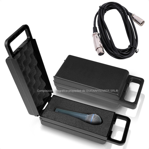 Imagen 7 de 8 de Microfono Profesional Dinamico Sn58 Sm58 + Cable #143