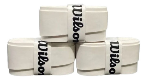 3 Overgrip Wilson Branco Raquete Beach Tennis, Padle Grip