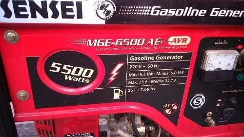 Imagen 4 de 7 de Grupo Electrogeno Generador Sensei 5,5 Kva A/e Envio Gratis