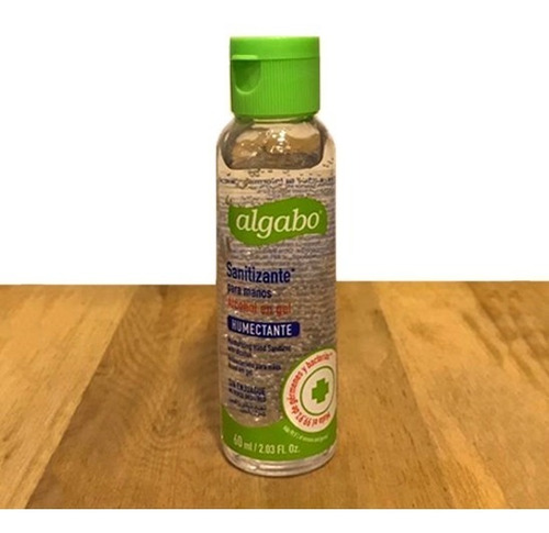 Imagen 2 de 3 de Alcohol En Gel Sanitizante Algabo X 60cc - Salud Y Cuidado