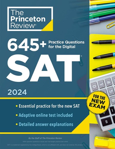 Book : 645 Practice Questions For The Digital Sat, 2024 Boo