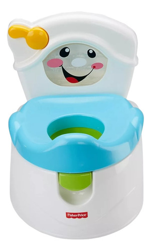 Baño Entrenador Fisher Price 2 En 1 Con Sonido Bmm08 Color Blanco Fun To Flushy Potty