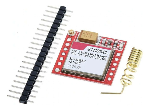 Módulo Gsm Gprs Sim800 Serial Com Antena Para Arduino C/ Nfe