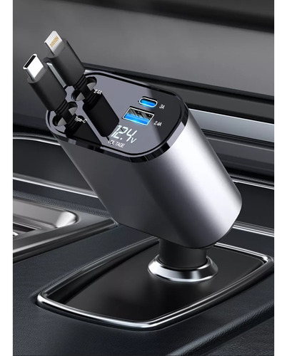 Type-c Lightning 45w Turbo Retráctil Turbo