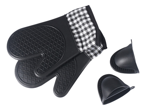 A Guantes Térmicos Y Pinzas De Mano Para Horno, Silicona Gs