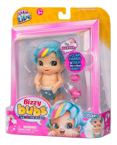 Bebês Vivos Little Live Bizzy Bubs Aplaudem Bebê Harper